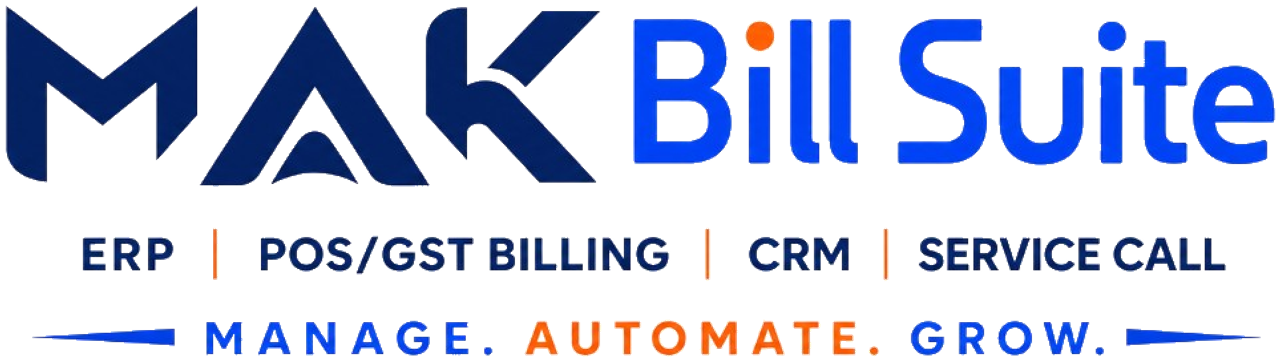 MAK Bill Suite — ERP, POS/GST billing, CRM, service